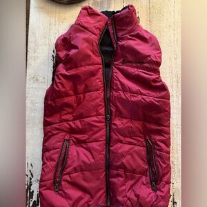 Maroon puffer vest